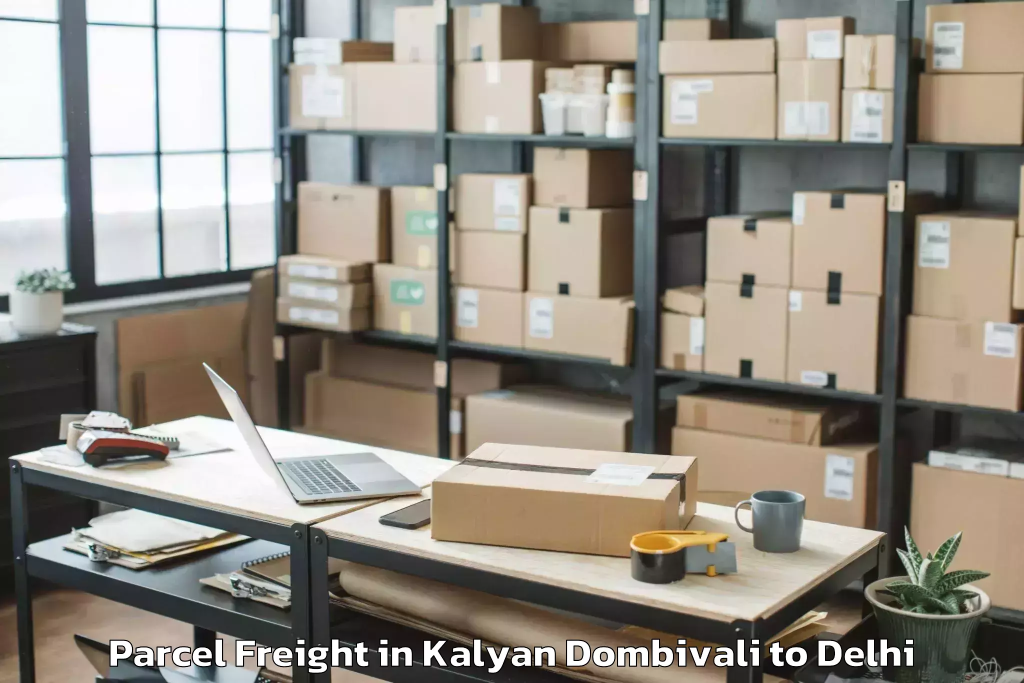 Book Kalyan Dombivali to East Delhi Mall Parcel Freight Online